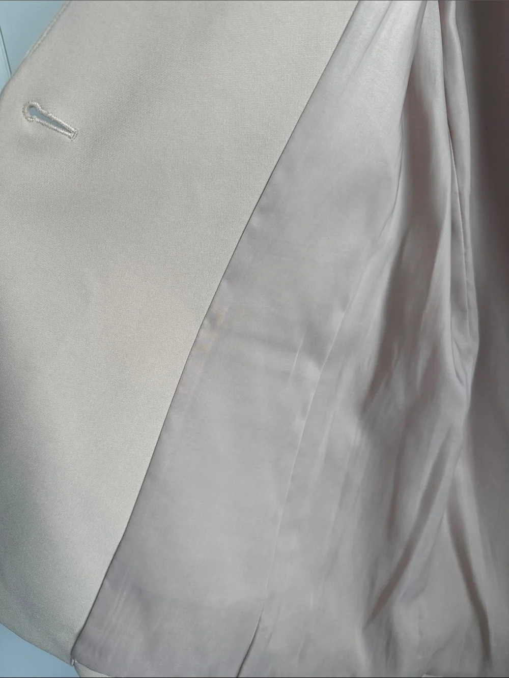 Theory Light Cream Single-Button Blazer - Picture 5 of 6